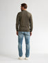 Petrol Men Long Sleeve Knitwear Polo M-3050-KWC204